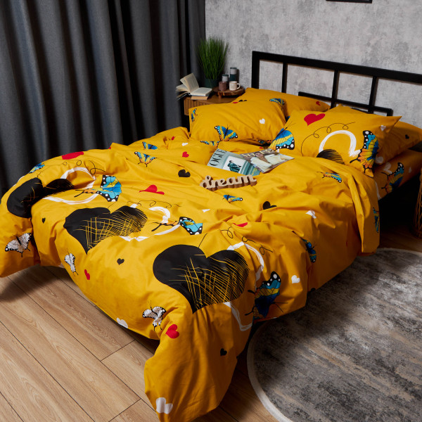 Фото - Комплект постельного белья Moon&Star Бязь Gold Люкс Butterfly Bloom 200х220 нав. 50х70 см 2 шт. (MS-890000100)
