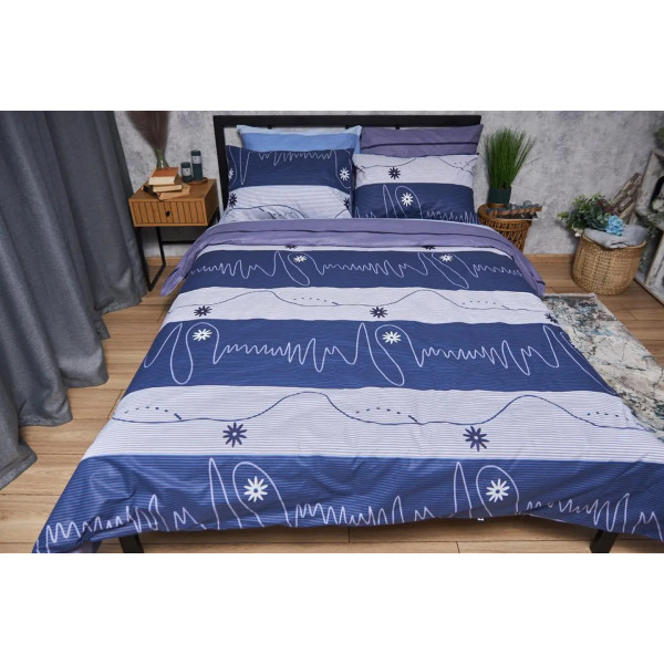 Фото - Пододеяльник полуторный евро Moon&Star Бязь Gold Люкс Cardio 160 x 220 см (MS-870000296)