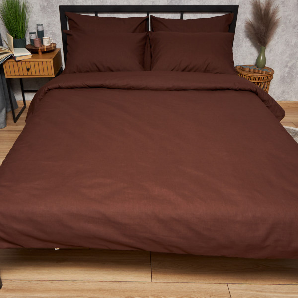 Фото - Комплект постельного белья Moon&Star Бязь Gold Люкс Chocolate Dream 160х220 + 40х60 см 2 шт. (MS-890000153)