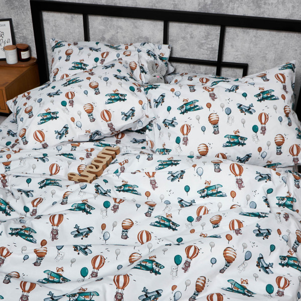 Фото - Комплект постельного белья Moon&Star Бязь Gold Люкс Cloud Adventures 143х210 нав. 2х50х70 (MS-820006176)