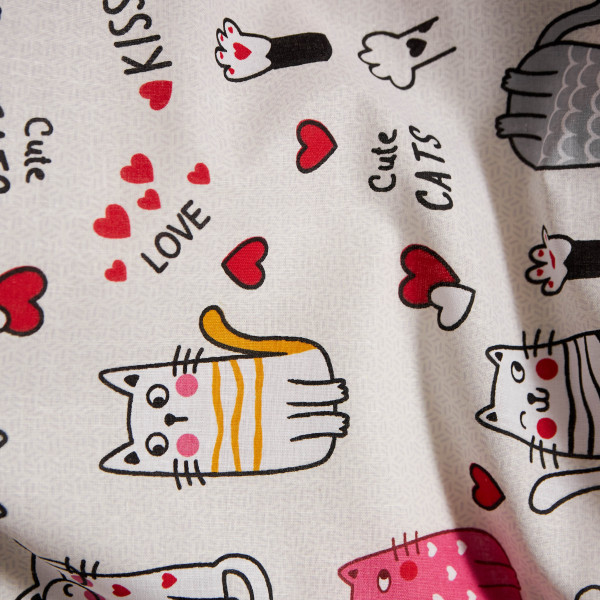 Фото - Комплект постельного белья Moon&Star Бязь Gold Люкс Cute Cats 160х220х2 нав. 4х50х70 (MS-820009098)