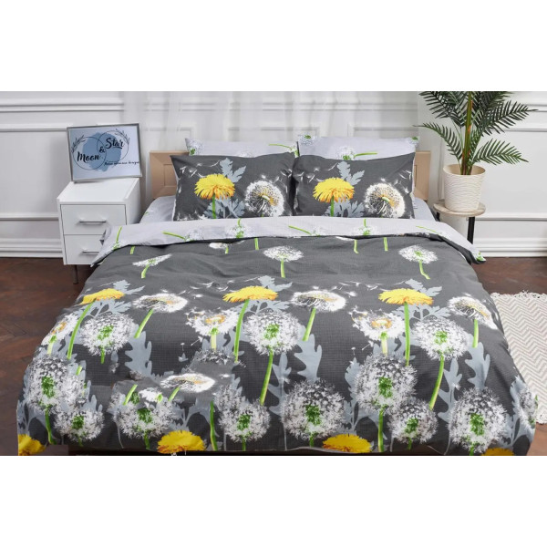 Фото - Пододеяльник двуспальный евро Moon&Star Бязь Gold Люкс Dandelion King Size 220x240 см (MS-870000019)