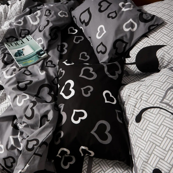 Фото - Комплект постельного белья Moon&Star Бязь Gold Люкс Feline Romance 160х220 нав. 2х50х70 (MS-820009226)