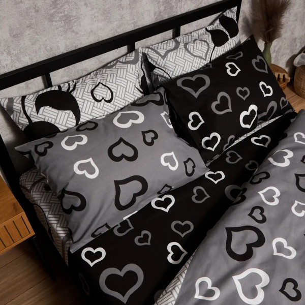 Фото - Комплект постельного белья Moon&Star Бязь Gold Люкс Feline Romance 160х220 нав. 4х70х70 (MS-820009229)