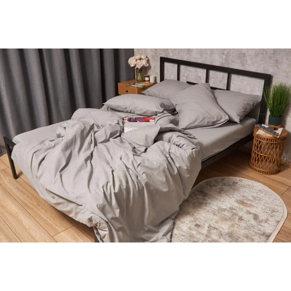 Фото - Пододеяльник двуспальный евро Moon&Star Бязь Gold Люкс Gray King Size 220x240 см (MS-870000034)