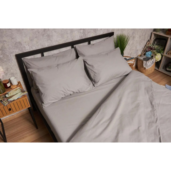 Фото - Пододеяльник двуспальный евро Moon&Star Бязь Gold Люкс Gray King Size 220x240 см (MS-870000034)