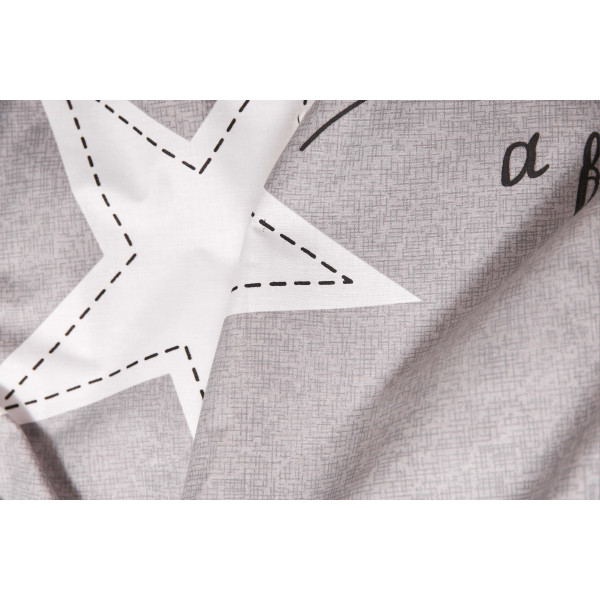 Фото - Комплект постельного белья Moon&Star Бязь Gold Люкс «Gray Stars» 160х220х2 нав. 4х50х70 (MS-820003043)