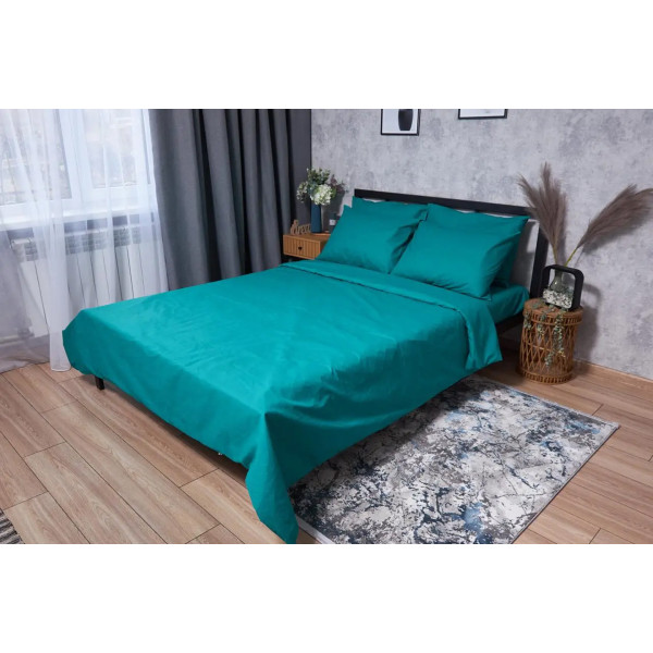 Фото - Пододеяльник полуторный Moon&Star Бязь Gold Люкс Green Deep 143 x 210 см (MS-870000070)