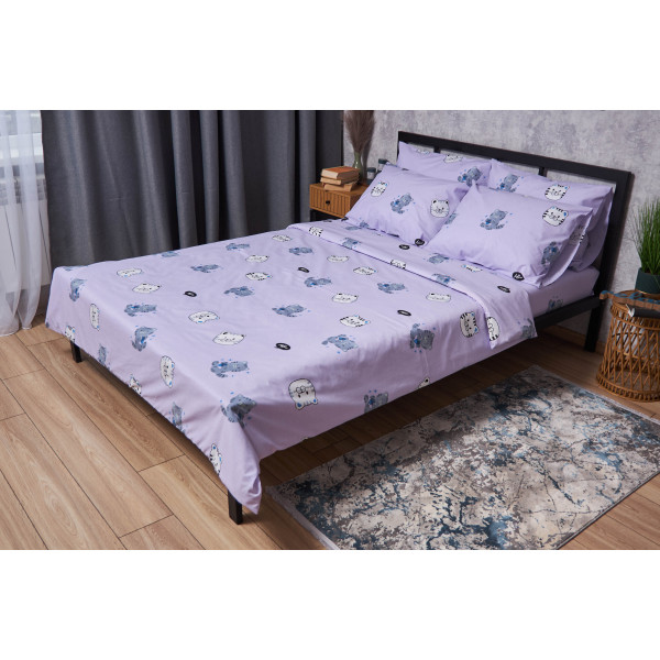 Фото - Комплект постельного белья Moon&Star Бязь Gold Люкс «Hello Kitty» 143х210х2 нав. 2х40х60 (MS-820004050)
