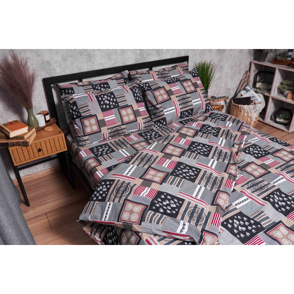 Фото - Комплект постельного белья Moon&Star Бязь Gold Люкс Nautical King Size 220x240 (MS-820003398)