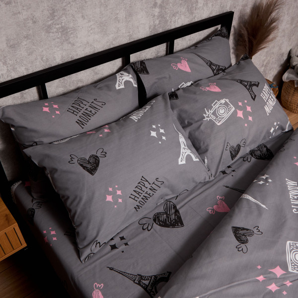 Фото - Комплект постельного белья Moon&Star Бязь Gold Люкс Paris Moments 160х220х2 нав. 4х50х70 (MS-820009588)