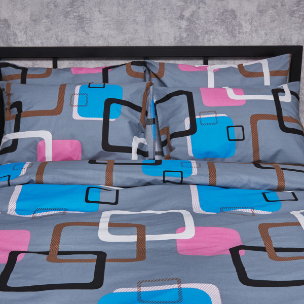 Фото - Комплект постельного белья Moon&Star Бязь Gold Люкс «Retro Vibes» 160х220х2 нав. 2х70х70 (MS-820006787)