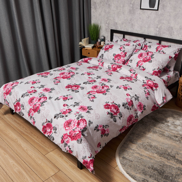 Фото - Комплект постельного белья Moon&Star Бязь Gold Люкс Rose Whisper 160х220 нав. 2х70х70 (MS-820009717)