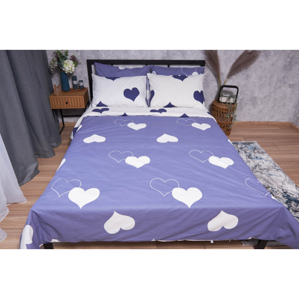 Фото - Комплект постельного белья Moon&Star Бязь Gold Люкс «Royal Blue» 175х210 см нав. 4х70х70 (MS-820001537)