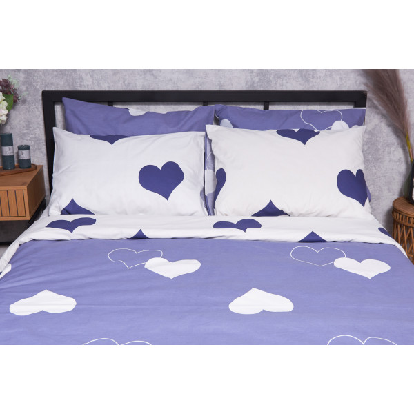 Фото - Комплект постельного белья Moon&Star Бязь Gold Люкс «Royal Blue» 175х210 см нав. 4х70х70 (MS-820001537)