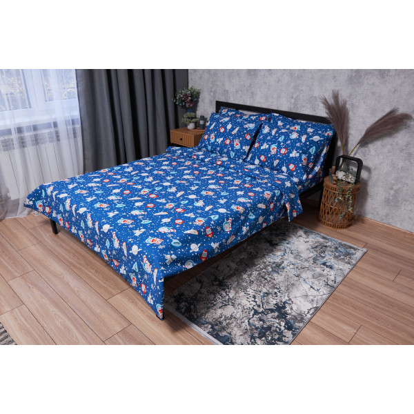 Фото - Комплект постельного белья Moon&Star Бязь Gold Люкс Space Cats 143х210 (MS-820001755)