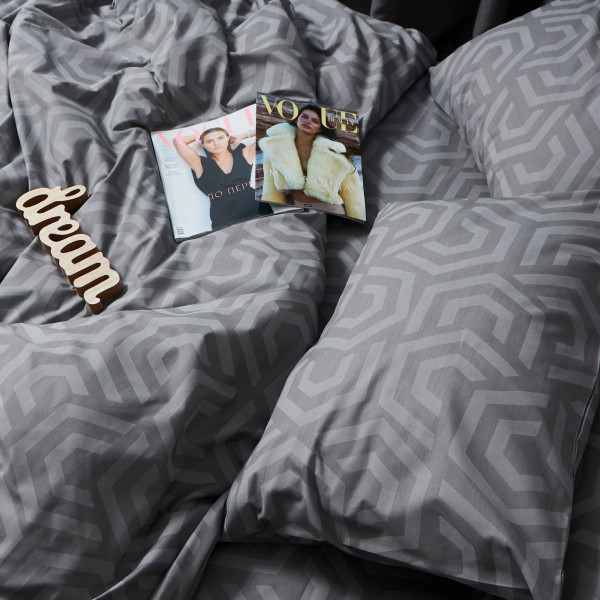 Фото - Комплект постельного белья Moon&Star Бязь Gold Люкс «Urban Style» King Size 220x240 нав. 2х40х60 (MS-820007210)