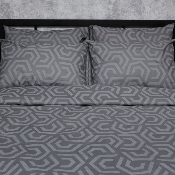 Фото - Комплект постельного белья Moon&Star Бязь Gold Люкс «Urban Style» King Size 220x240 нав. 2х40х60 (MS-820007210)