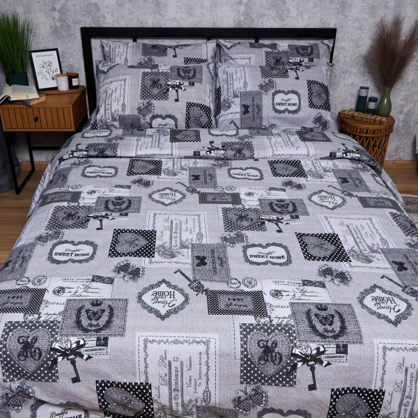 Фото - Комплект постельного белья Moon&Star Бязь Gold Люкс «Vintage Keys» 200х220 нав. 2х40х60 (MS-820007290)