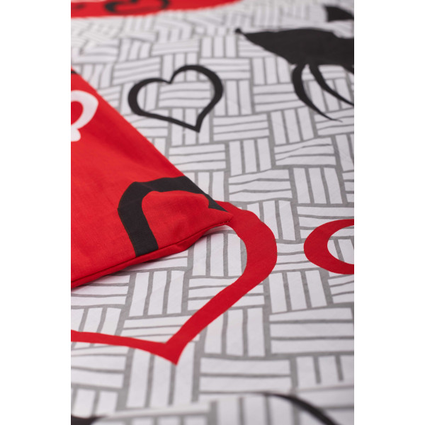 Фото - Комплект постельного белья Moon&Star 175х210 см нав. 2х70х70 Love Cats Бязь Gold Люкс (MS-820001155)