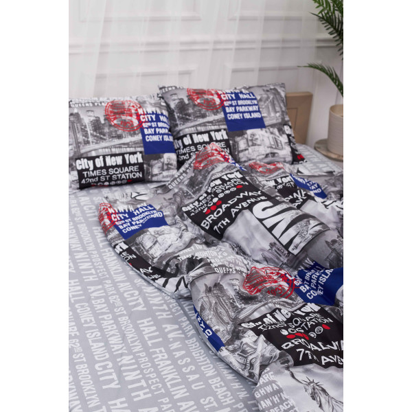 Фото - Комплект постельного белья Moon&Star 200х220 см нав. 2х70х70 New York Бязь Gold Люкс (MS-820001223)