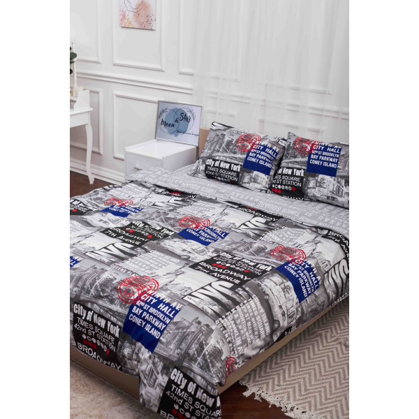 Фото - Комплект постельного белья Moon&Star 200х220 см нав. 2х70х70 New York Бязь Gold Люкс (MS-820001223)