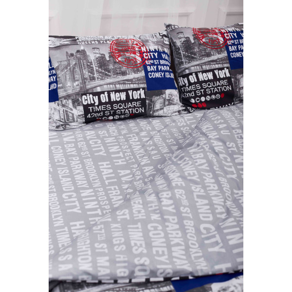 Фото - Комплект постельного белья Moon&Star 175х210 см нав. 2х50х70 New York Бязь Gold Люкс (MS-820001217)