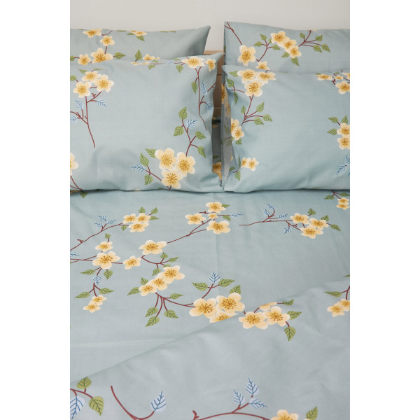 Фото - Комплект постельного белья Moon&Star 200х220 см нав. 4х50х70 Spring Flower Микросатин Premium (MS-820001401)