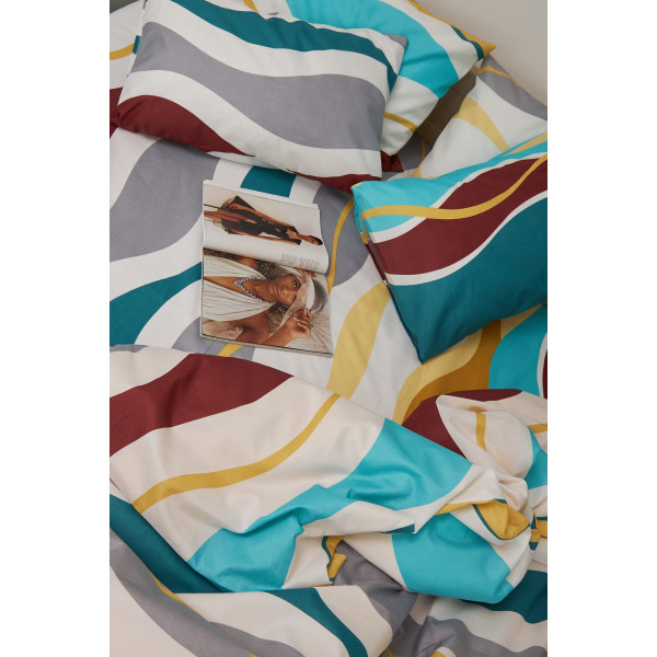 Фото - Комплект постельного белья Moon&Star 200х220 см нав. 4х50х70 Tangerine Микросатин Premium (MS-820001436)