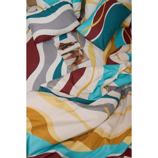 Фото - Комплект постельного белья Moon&Star 143х210 см нав. 4х50х70 Tangerine Микросатин Premium (MS-820001441)