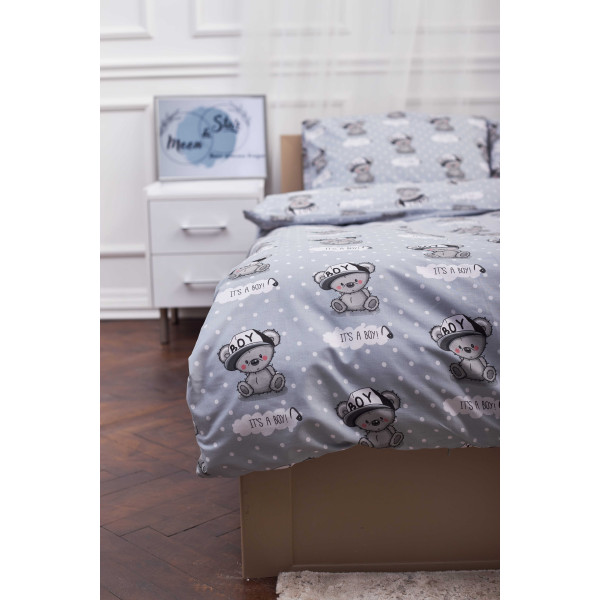 Фото - Комплект постельного белья Moon&Star King Size 220x240 Teddy Boy Бязь Gold Люкс (MS-820001356)