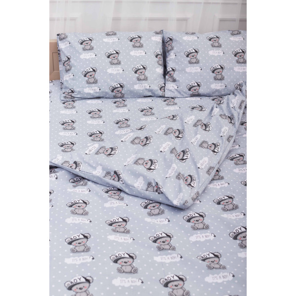 Фото - Комплект постельного белья Moon&Star 200х220 см нав. 2х70х70 Teddy Boy Бязь Gold Люкс (MS-820001367)