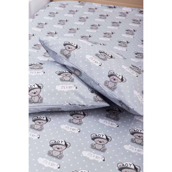 Фото - Комплект постельного белья Moon&Star 200х220 см нав. 2х70х70 Teddy Boy Бязь Gold Люкс (MS-820001367)