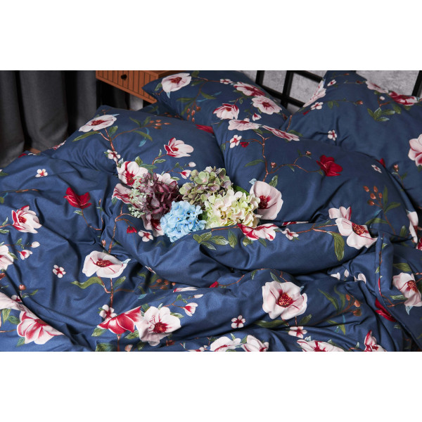 Фото - Комплект постельного белья Moon&Star Полисатин Premium «Bush Peony» 143х210 см нав.4х70х70 (MS-820003729)