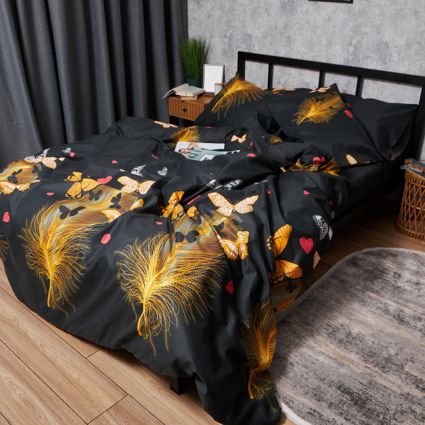 Фото - Комплект постельного белья Moon&Star Premium Golden Flutter 143х210 нав. 4х70х70 (MS-820007824)