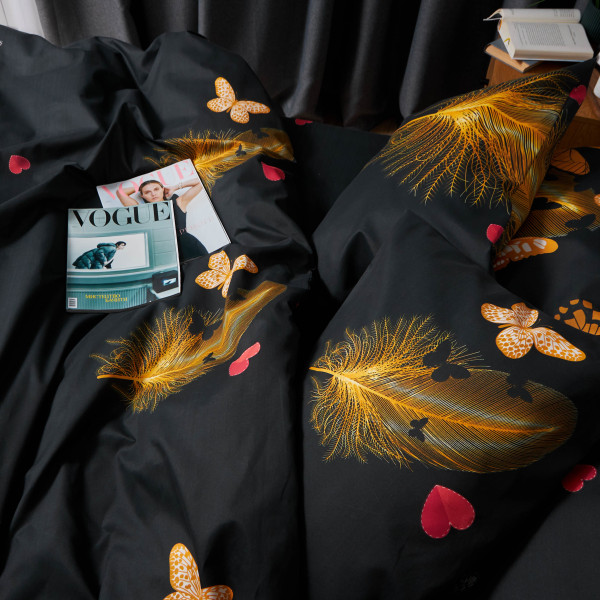 Фото - Комплект постельного белья Moon&Star Premium Golden Flutter 143х210 нав. 4х70х70 (MS-820007824)