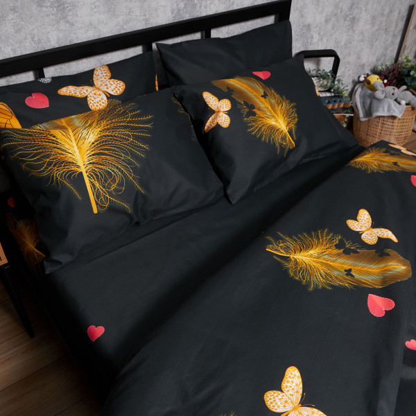 Фото - Комплект постельного белья Moon&Star Premium Golden Flutter 143х210 нав. 4х70х70 (MS-820007824)