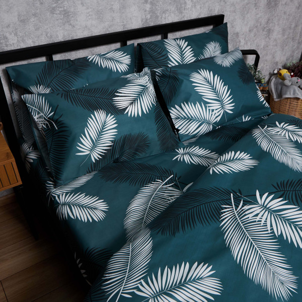 Фото - Комплект постельного белья Moon&Star Микросатин Premium «Green Oasis» 160х220 нав. 2х40х60 (MS-820007860)