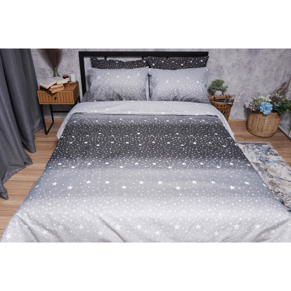 Фото - Комплект постельного белья Moon&Star Микросатин Premium «Starry Night» 175х210 см нав. 2х40х60 (MS-820005115)