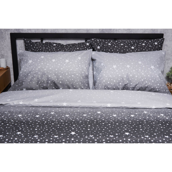 Фото - Комплект постельного белья Moon&Star Микросатин Premium «Starry Night» 175х210 см нав. 2х40х60 (MS-820005115)