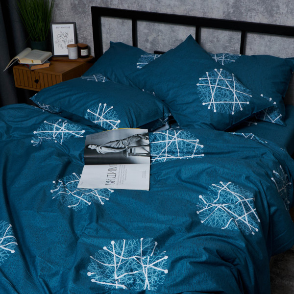 Фото - Комплект постельного белья Moon&Star Satin Elit «Crystal Threads» 160х220х2 см нав. 2х70х70 (MS-820008292)