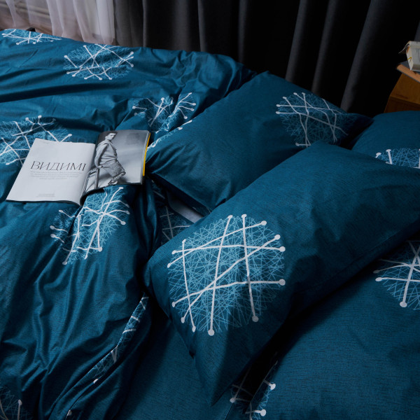 Фото - Комплект постельного белья Moon&Star Satin Elit «Crystal Threads» 160х220х2 см нав. 2х70х70 (MS-820008292)