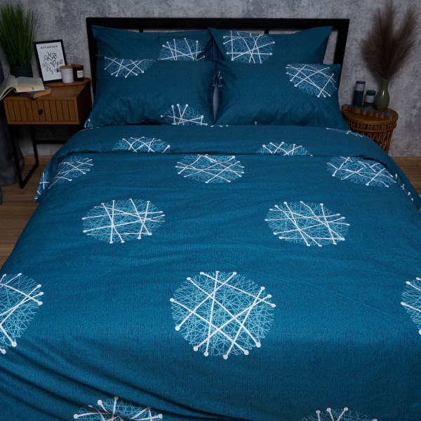 Фото - Комплект постельного белья Moon&Star Satin Elit Crystal Threads 143х210х2 нав. 4х50х70 (MS-820008288)