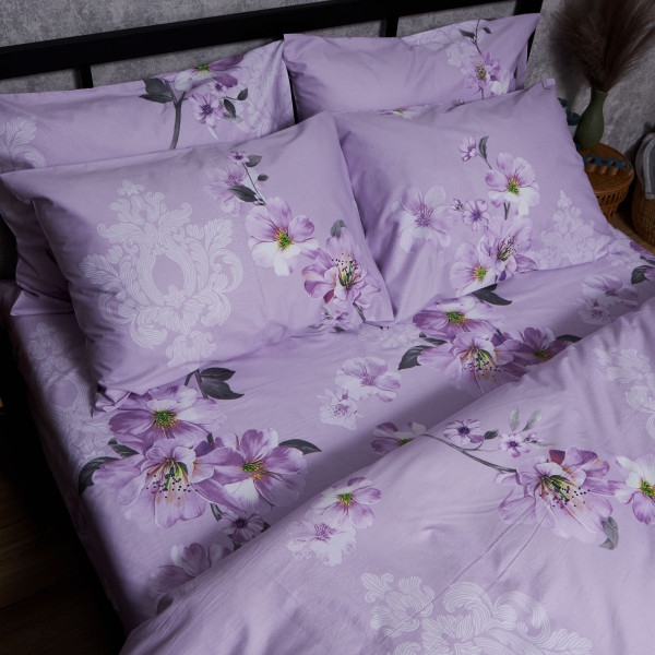 Фото - Комплект постельного белья Moon&Star Satin Elit Floral Mist 160х220х2 нав. 2х50х70 (MS-820008361)