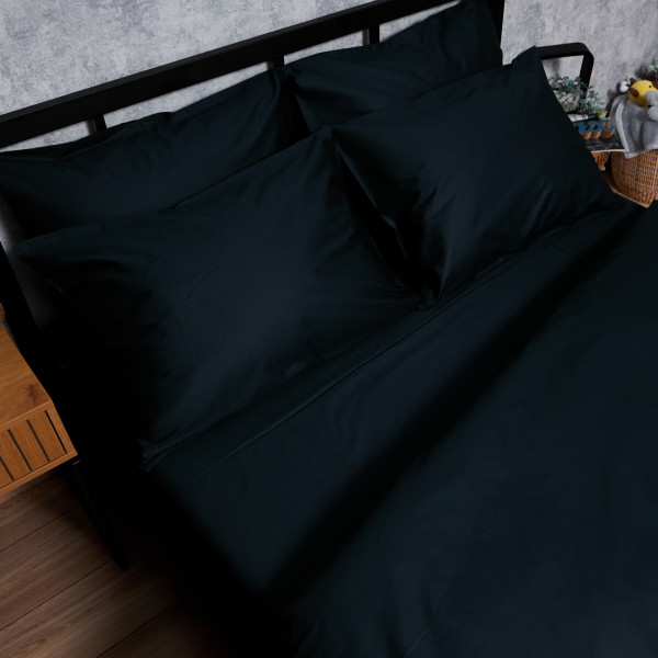 Фото - Комплект постельного белья Moon&Star Satin Premium Black Velvet 143х210х2 нав. 4х50х70 (MS-820008498)