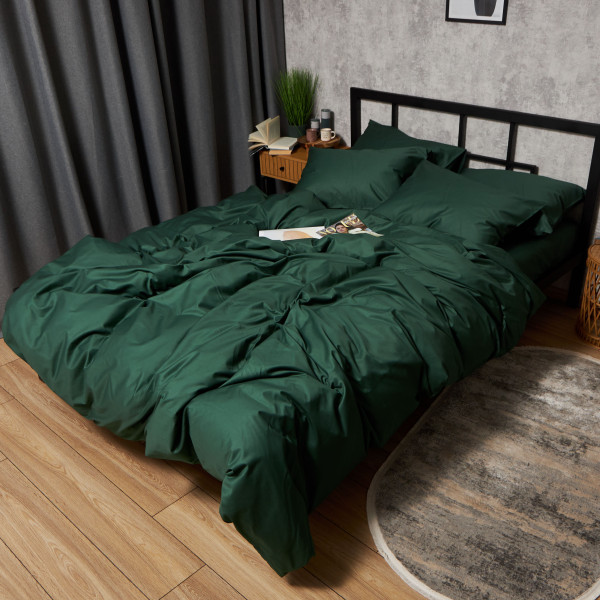 Фото - Комплект постельного белья Moon&Star Satin Premium Evergreen Dream 143х210х2 нав. 2х40х60 (MS-820010035)