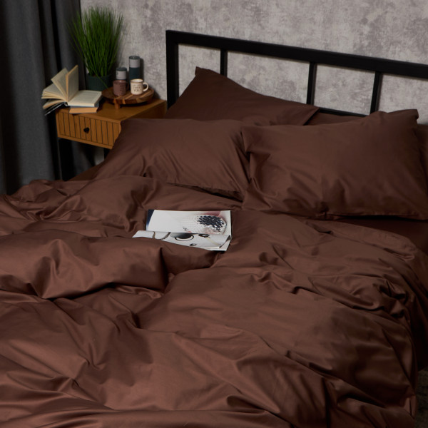 Фото - Комплект постельного белья Moon&Star Satin Premium Mocha Mood 143х210х2 нав. 2х40х60 (MS-820010070)