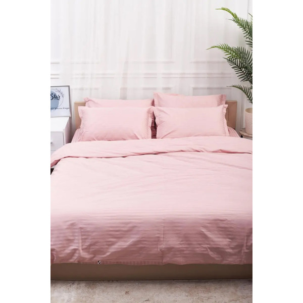 Фото - Комплект постельного белья детский Moon&Star Satin Stripe, Stripe Pink 110х140 нав. 2х40х40 (MS-830000204)