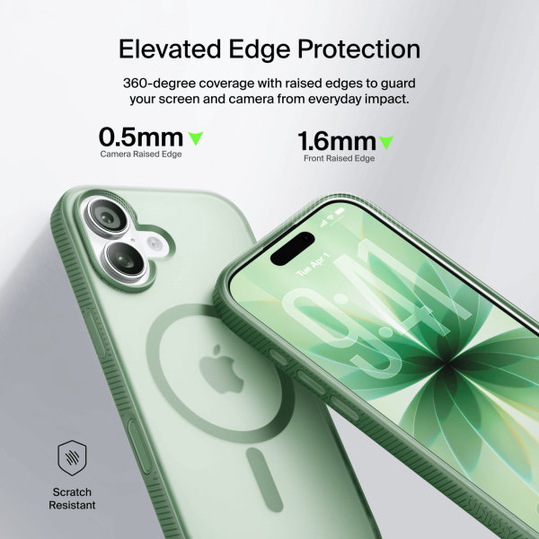 Фото - Чехол для смартфона Belkin for iPhone 17 Magnetic Protective Grip Sage (MSA034HQSE)