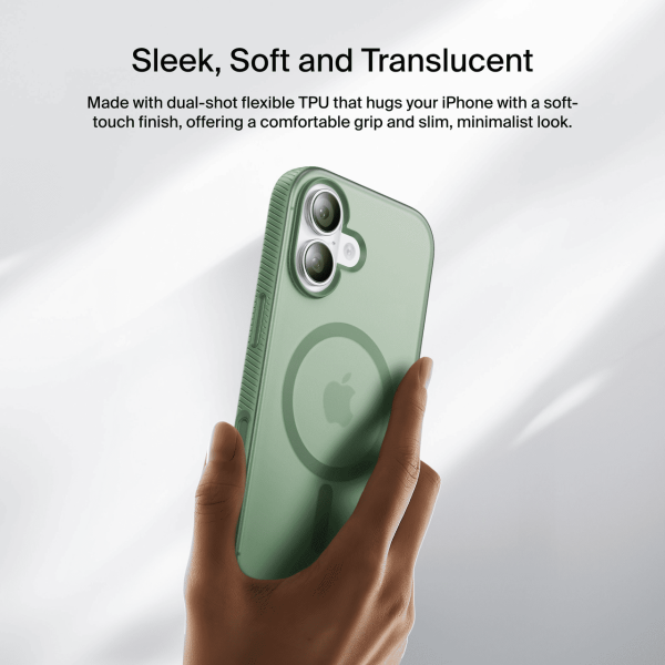 Фото - Чехол для смартфона Belkin for iPhone 17 Magnetic Protective Grip Sage (MSA034HQSE)